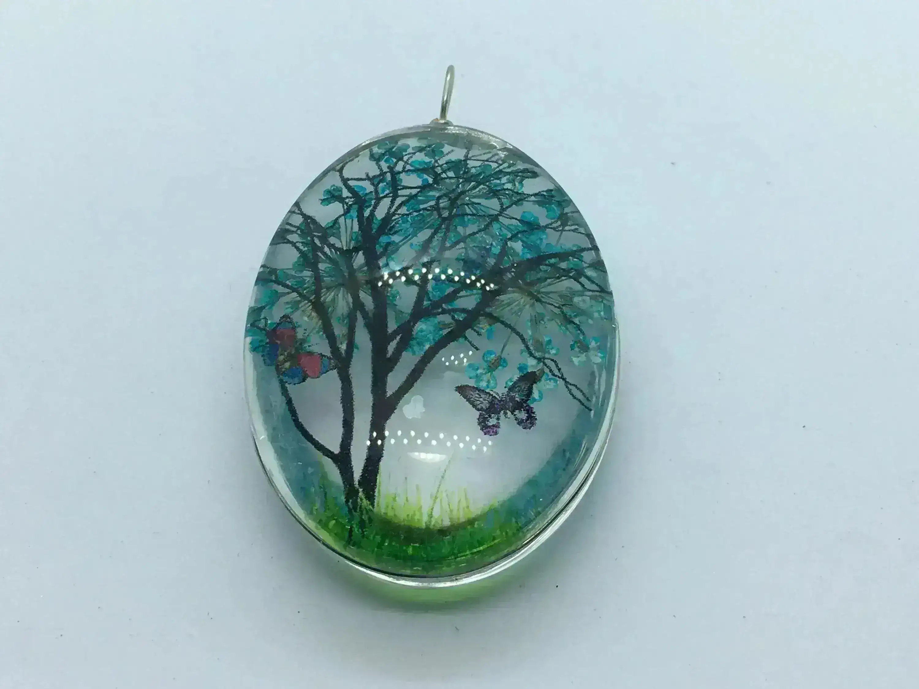 Dried Flower Glass Pendants, One of a Kind - Image 7