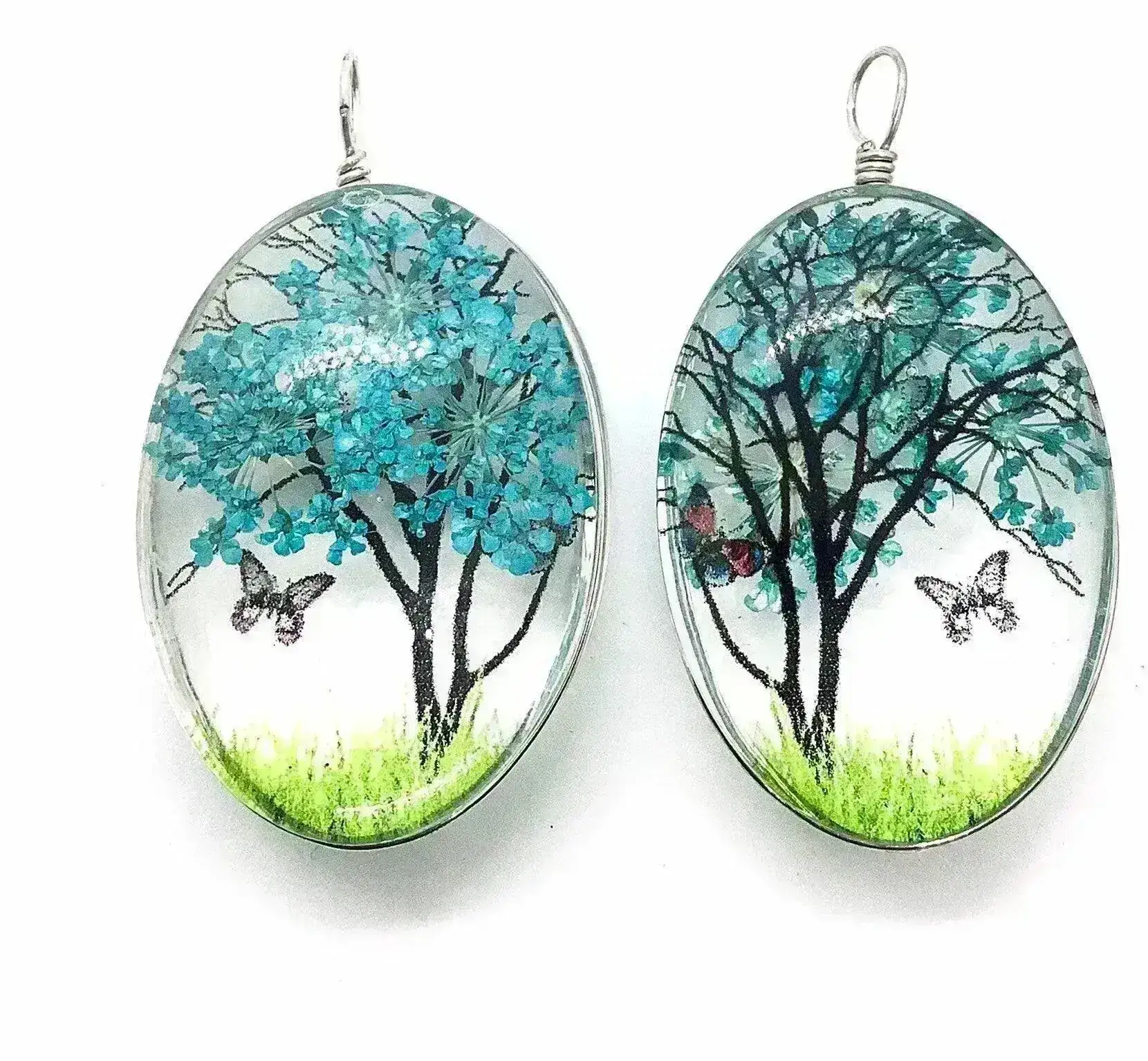 Handmade Dried Flower Pendants, One of a Kind, Medium - Image 3