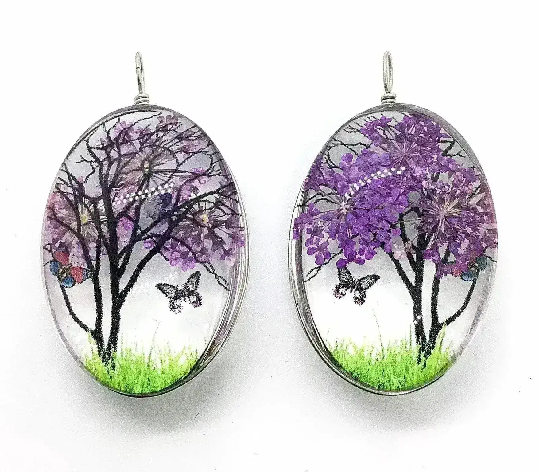 Handmade Dried Flower Pendants, One of a Kind, Medium - Image 4