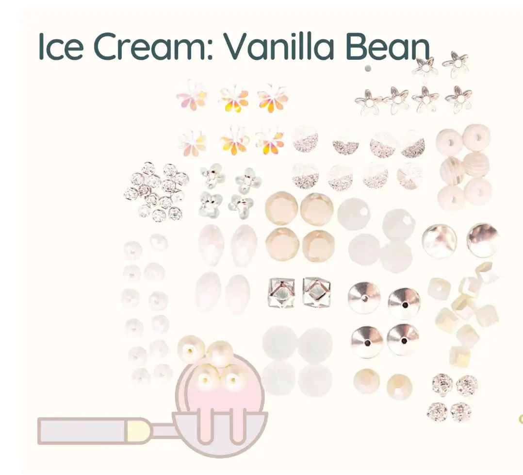 Jesse James, Mini Mix Beads, Ice Cream Collection - Image 10