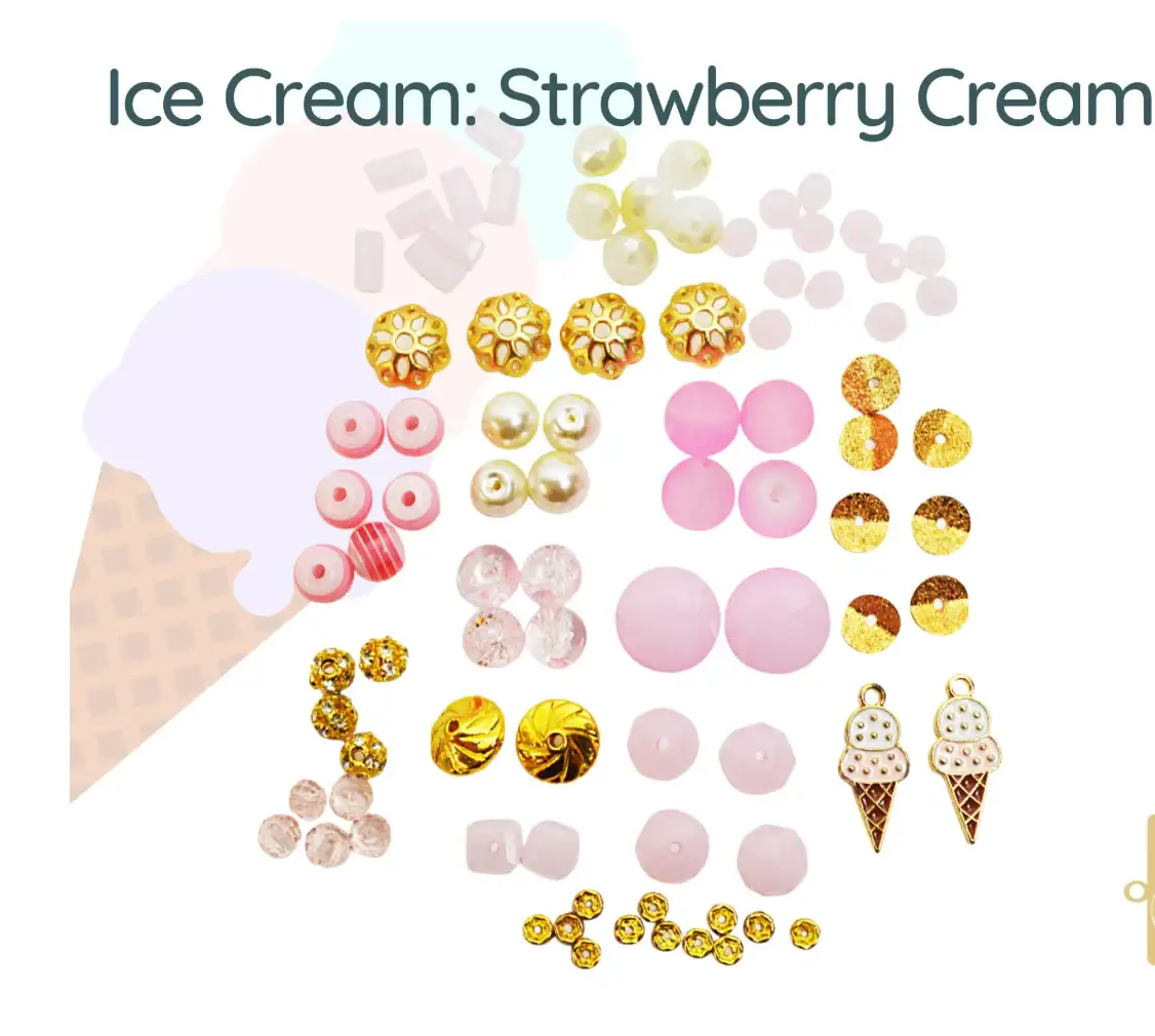 Jesse James, Mini Mix Beads, Ice Cream Collection - Image 5