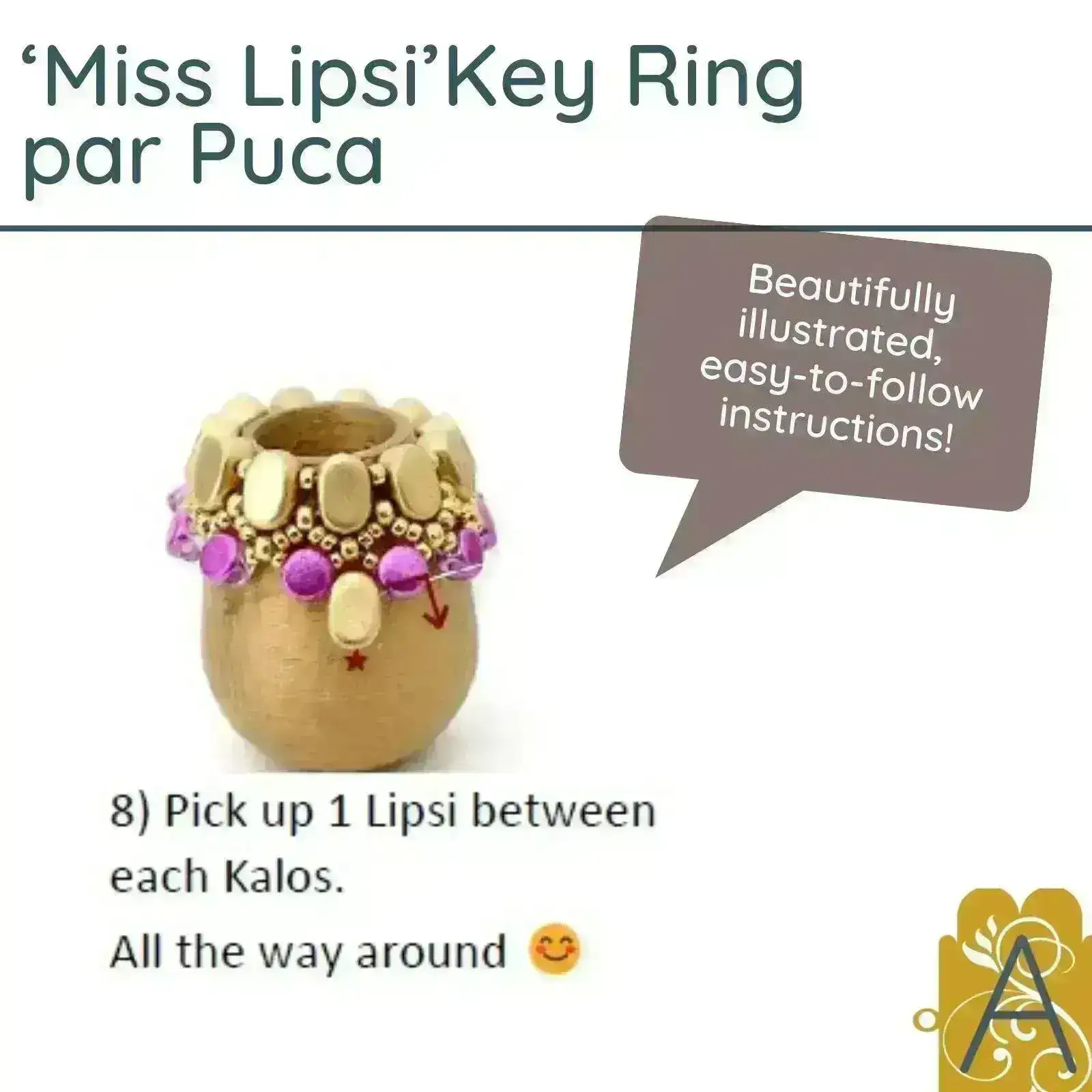 Miss Lipsi Key Chain or Decoration Kit - Image 3