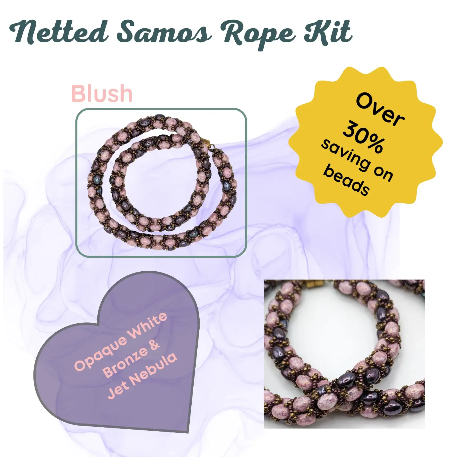 Netted Samos Rope Necklace Bead Kit - Image 7