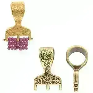 Cymbal, Lygia Bail, for 8/0 Seed Beads, 4 Finishes - Image 4