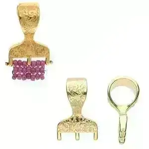 Cymbal, Lygia Bail, for 8/0 Seed Beads, 4 Finishes - Image 5