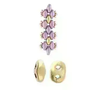 Melakonas, Cymbal Superduo Bead Substitute, 4 Pcs. 4 Finishes - Image 5