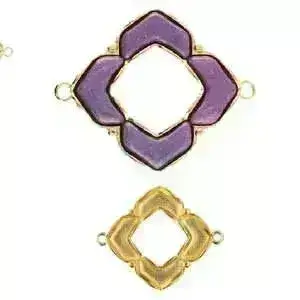 Notino, Cymbal Chevron Connector, Charm or Pendant Setting - Image 3