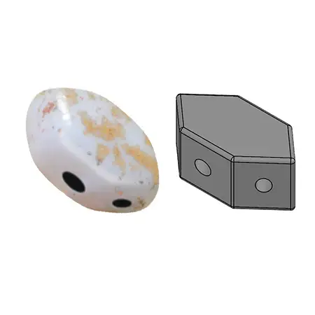 Paros Beads par Puca, White, 5g - Image 3