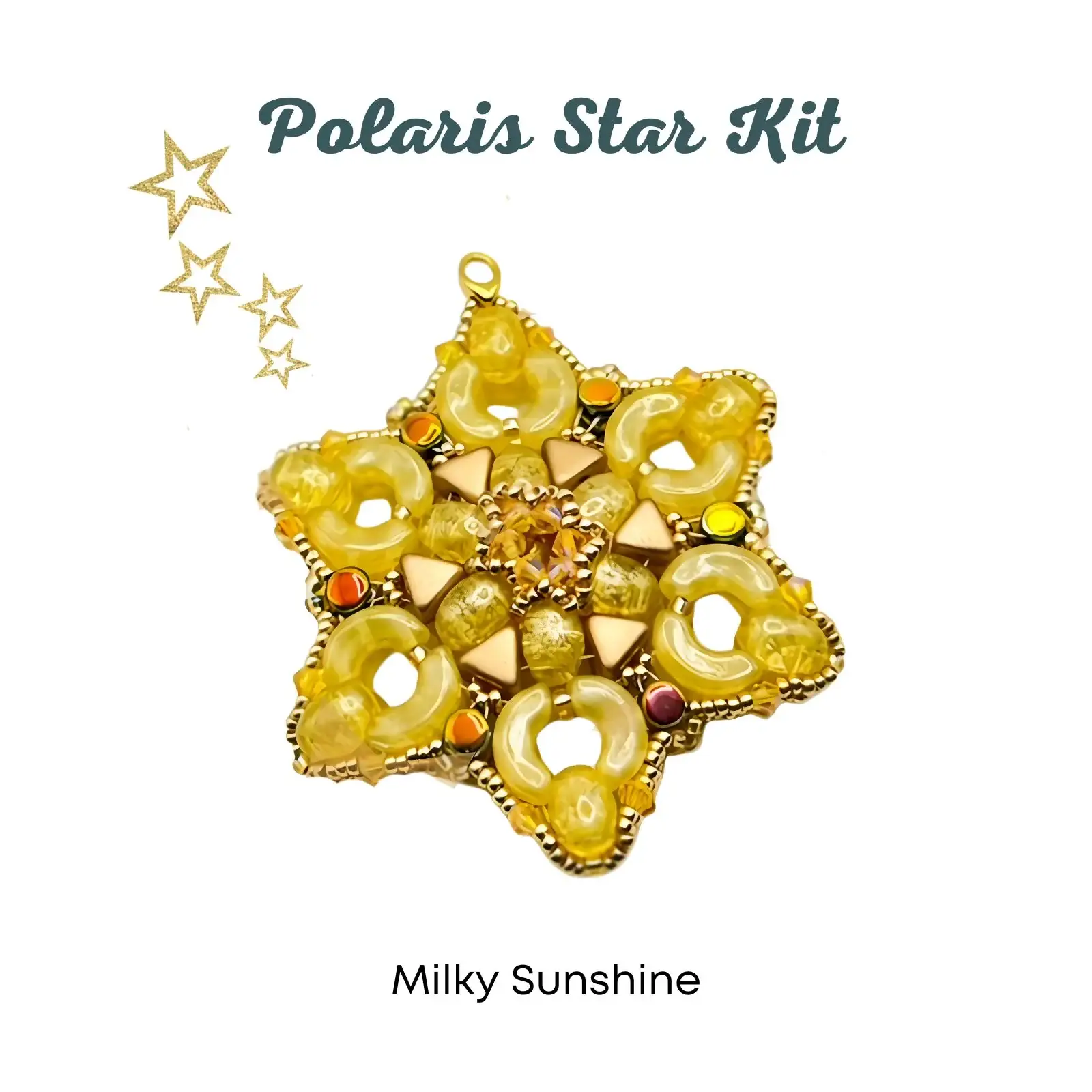 Polaris Star Holiday Ornament or Pendant Bead Kit, 4 Gorgeous Colors - Image 5