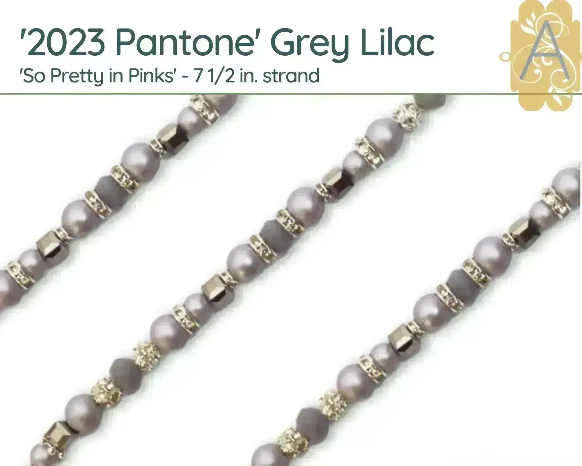 So Pretty in Pink Pantone 2023 Pearl Strands, 7 1/2in. Bead Strands by Jesse James Beads - Image 3