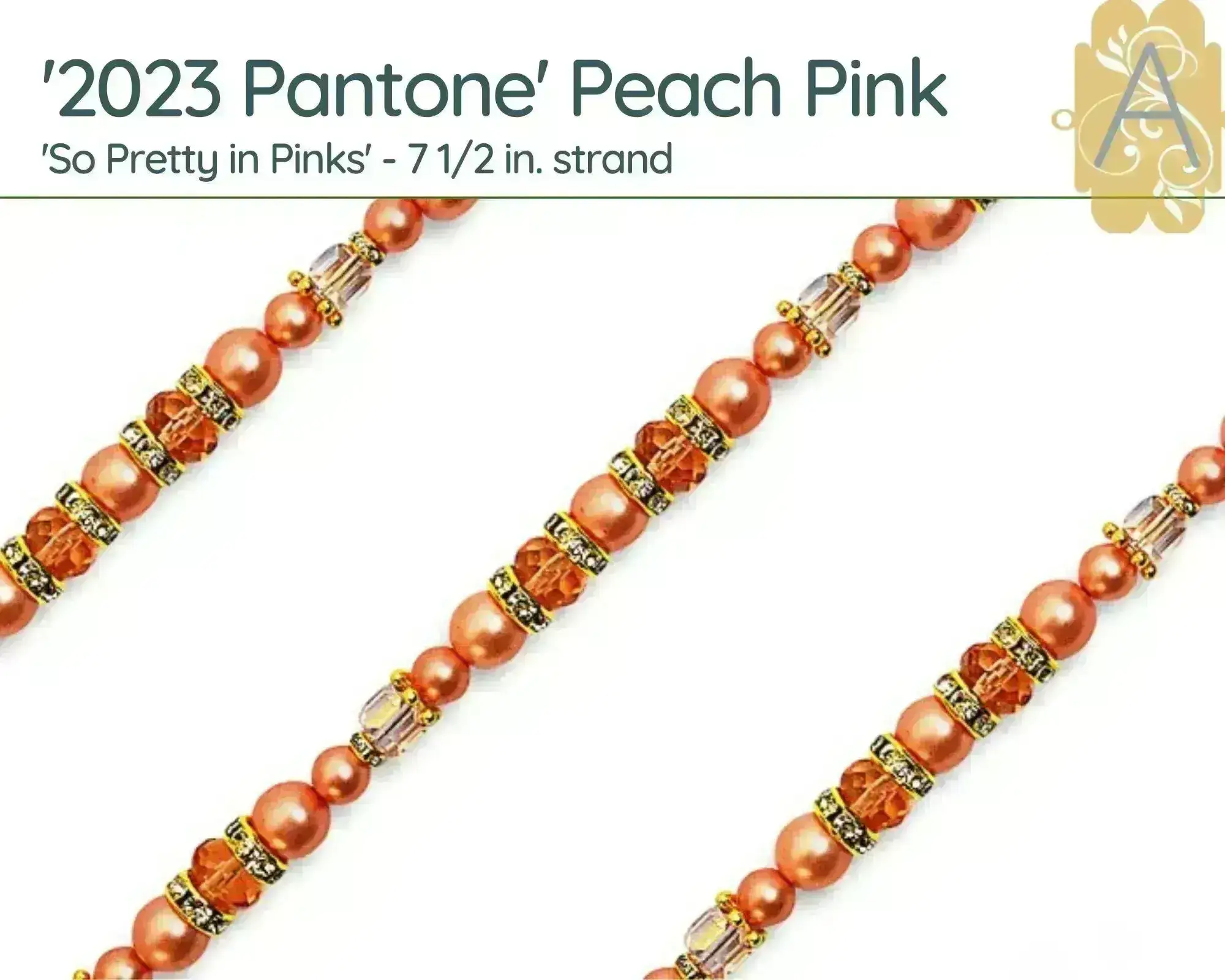 So Pretty in Pink Pantone 2023 Pearl Strands, 7 1/2in. Bead Strands by Jesse James Beads - Image 4