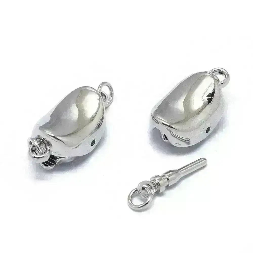 Stainless Steel Bayonet, Push Pull or Peanut Clasp, 1-Strand with Jump Ring, Various Options - Image 6