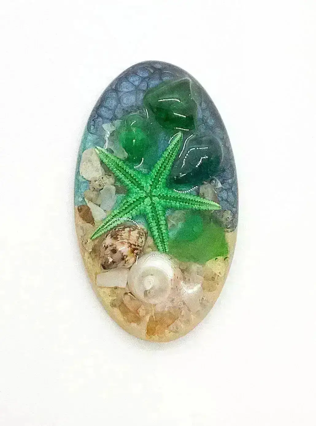 Starfish Resin Cabochons, Handmade with Shells & Starfish - Image 4