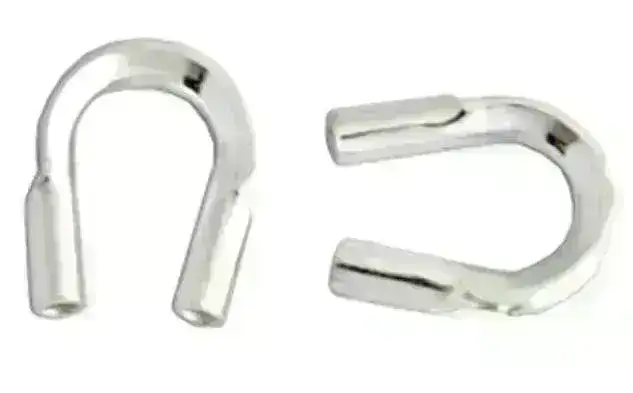 Sterling Wire Guardians, .021", .031" or .045" I.D., 10 Pieces, .925 Sterling Silver - Image 3