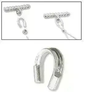 Sterling Wire Guardians, .021", .031" or .045" I.D., 10 Pieces, .925 Sterling Silver - Image 4