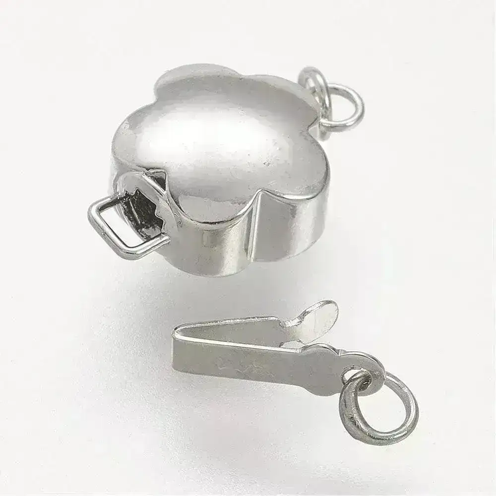 Sweeties, Small Real Platinum Plated Clasps, 2 Sets per Order - Image 5