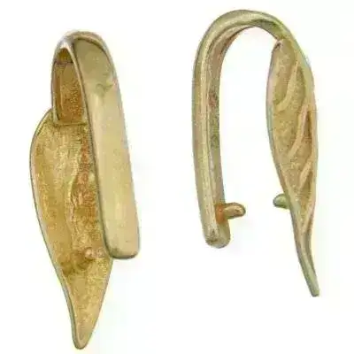 The Bronze Line, Long Leaf Pinch Bail , 5 Finishes - Image 4