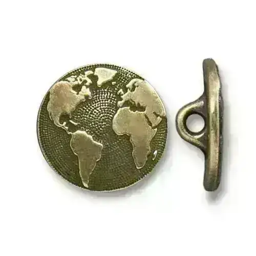 Tierracast, Earth Button, 17mm in 4 Finishes - Image 3