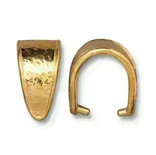 Tierracast Hammertone Large Pinch Bail, 4 Finishes - Image 4