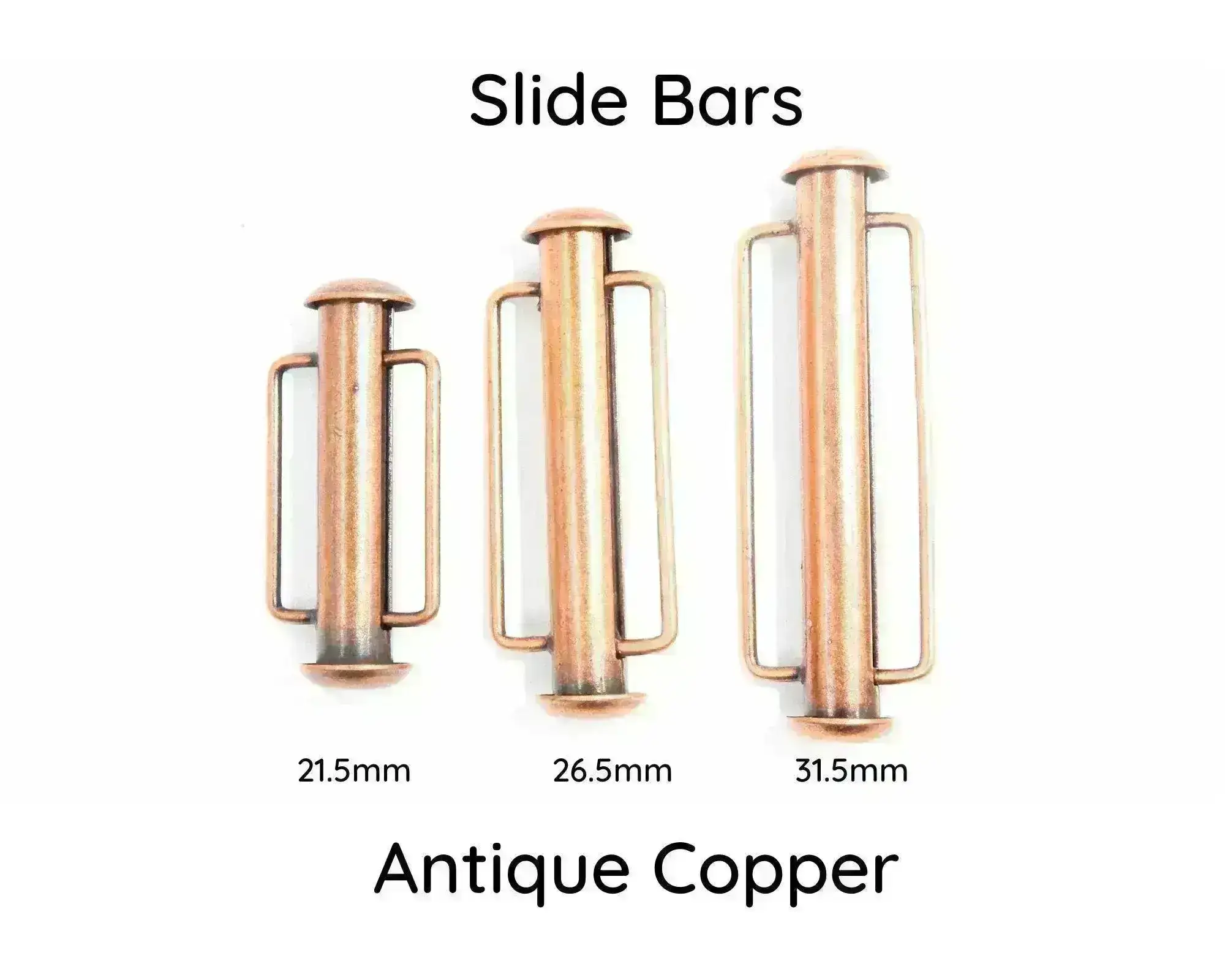 Tube Slide Bars, Tube Clasps, 21.5mm, 26.5mm, & 31.5mm - Image 3