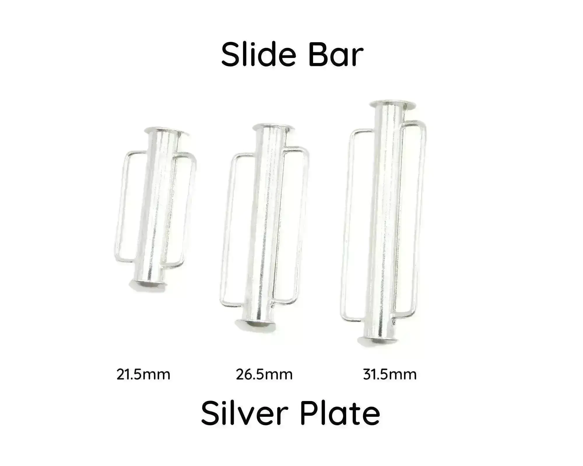 Tube Slide Bars, Tube Clasps, 21.5mm, 26.5mm, & 31.5mm - Image 4