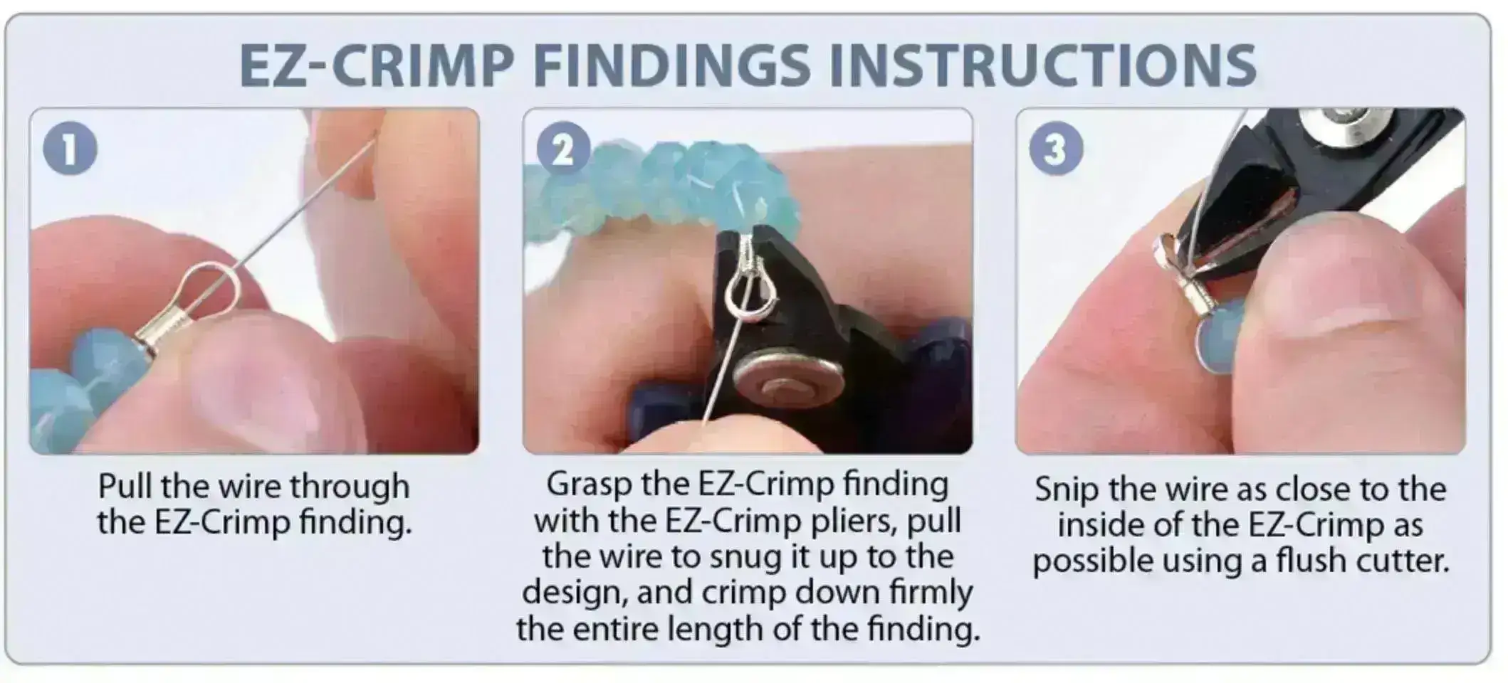 EZ-Crimp End and Lobster Clasp, 3 Sets, 2 Finishes - Image 5
