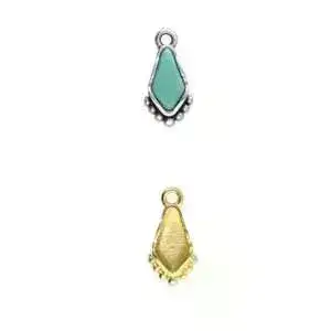 Valsamo, Cymbal Kite Bead Charm or Pendant Setting, 2 Pcs. - Image 3