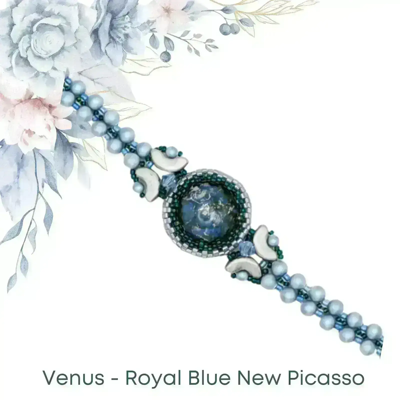 Venus Bracelet Kit, Cabochons par Puca & Swarovski Crystals - Image 3