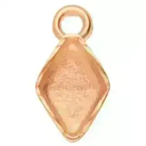 Zenia, Cymbal Gemduo Charm or Pendant Setting, 4 Pcs. - Image 5