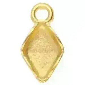 Zenia, Cymbal Gemduo Charm or Pendant Setting, 4 Pcs. - Image 6